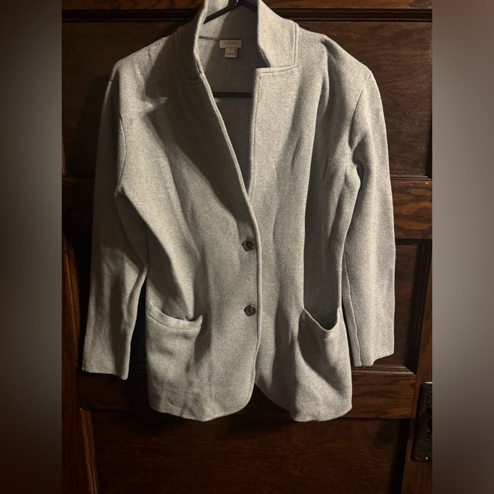J. Crew Women's Light Gray Cardigan, Size Small